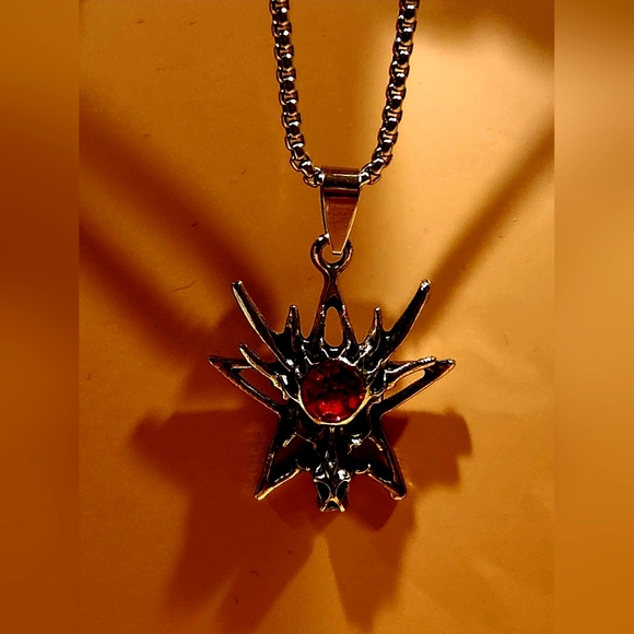 Choker Fashion Trends Vintage Long Chain with Pendant in the Form of Stars - Picture 3 of 10